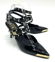 NEW VERSACE Couture Stud-embellished Pumps in Black