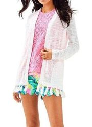 Lilly Pulitzer Edita Cardigan in White Size Small