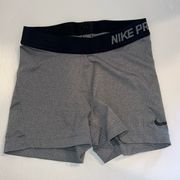 Nike  Shorts Womens XS Gray Pro Cool Compression 3 Inch Spandex Combat Dri Fit