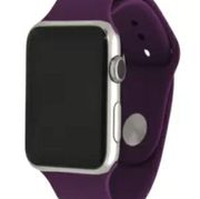 Women's Silicone Solid Color Apple Watch Strap in Purple NWT MSRP $20