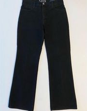 NYDJ Jeans Premium Black Bootcut Slimming Black Sz 6 Petite Denim Lift Tuck