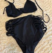 Bundle and Save ⚠️‼️Size small, high waisted black bikini!