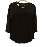 Tahari black blouse size M‎