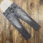 AG Adriano Goldschmied The  Ex Boyfriend Slim Gray Jeans Womens Size 25 Stretch