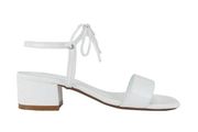 RAYE Goldie Sandals in White 8.5 Womens Low Heels