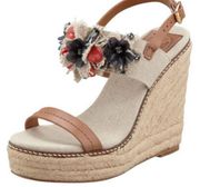 Mallory Lin Espadrille Wedge Sandals Size 9