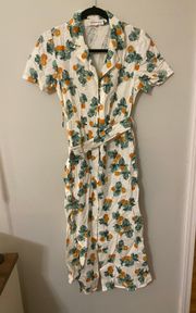 Weworewhat Orange Fruit Dress