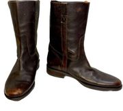 J. Crew Brewster Classic Pull On Riding Boot Leather Brown 11