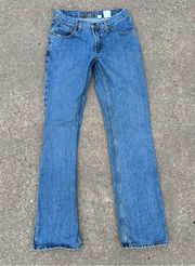 Vintage Y2K Cruel Girl 3 LONG relaxed low dip boot cut jeans