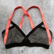 Aritzia Community Rasa Bra - Sports Bra Grey & Neon Pink XS Women’s Bralette