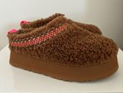 UGG  Tazz Braid Platform Sherpa Slippers