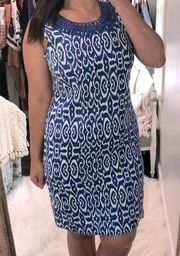 Kim Rogers size 10 blue shift dress