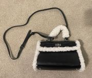 Black Fuzzy Purse