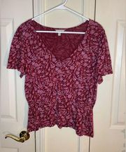 Lucky brand floral blouse