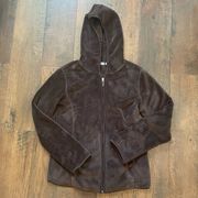 JASON MAXWELL plush zip hoodie, size PM