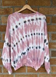 young fabulous and broke tie dye sweatshirt S