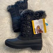 Dream Pairs Snow Boots size 8 brand new color black please see all photos