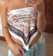 Silk Scarf Top