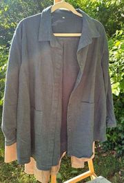 100% Linen Dust Coat