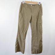 The North Face Khaki Brown Cotton Low Rise Straight Leg Pants Womens Size 6