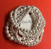 Faux Blush Pearl Bracelet Set Kim Rogers