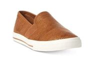 Lauren Ralph Lauren Sneaker 7.5 B Jinny Woven Slip On Shoes Faux Straw Tan Brown