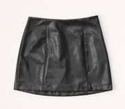 Vegan Leather Mini Skort