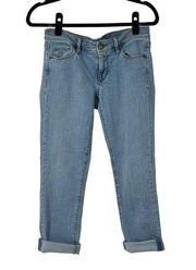 Ann Taylor Loft Modern Cuffed Cropped Jeans 27 4