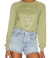 27 Miles Malibu X  Essex Skull Front Sweater Green M