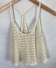 VS Pink Crochet Knit Coverup Tank Size XS/S