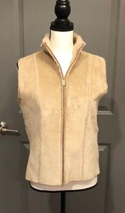 Leather Shearling Style Vest