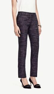 Ann Taylor Straight Leg Ankle Pant Cross Stitch - Size 8