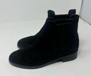 Stuart Weitzman Black Suede Chelsea Boots Size 9