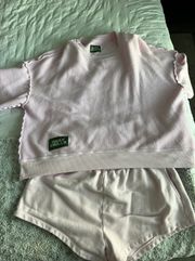 Cupid Pink Shorts And Short Sleeve Set