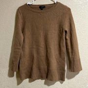 J. Crew Wool and recycled cashmere oversized crewneck sweater