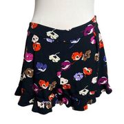 Kate Spade tap shorts with flounce hem floral day Disco print Sz 4