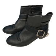 Breckelles black belted biker boots 7.5