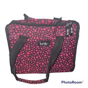 Insulated lunch box pinks and black spacious lunch bag Nicole Miller New York