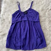 Silk Purple Pocket Cami Top