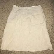 Kate Hill linen off white skirt size 10