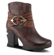 L'Artiste by Spring Step Womens Natia Leather Ankle Boots Brown 6.5-7
