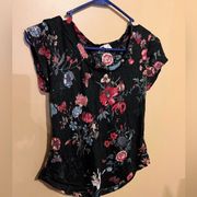 Rebecca Taylor small linen floral top