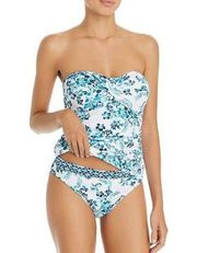 Tommy Bahama New.  blue print swimsuit. MSRP $119.  Size 4