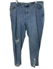 Lane Bryant Flex Magic Waistband Signature Fit Mid-Rise Boyfriend Jeans Sz 16