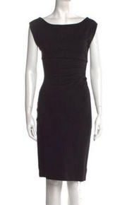 DIANE VON FURSTENBERG Sleeveless Sheath Dress, Size 4, Ruched Waist, Like New