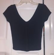 Hollister Navy Blue Crop Top