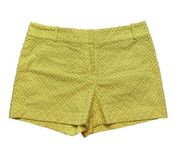 NWT Ann Taylor Loft The Riviera Short Size 8 Yellow eyelet