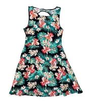 PINK Victorias Secret Tropical Print Cutout Dress Sz S