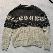 St. John’s Bay  Brown And Tan Patterned Vintage Sweater