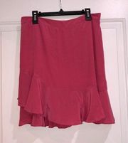 Privacy Please pink ruffle mini skirt size medium